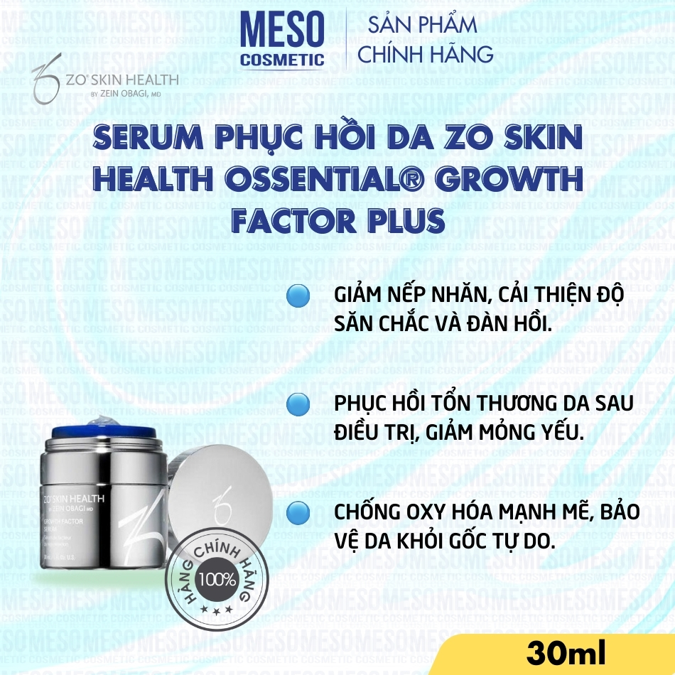 Serum phục hồi da Zo Skin Health OSSENTIAL® GROWTH FACTOR PLUS